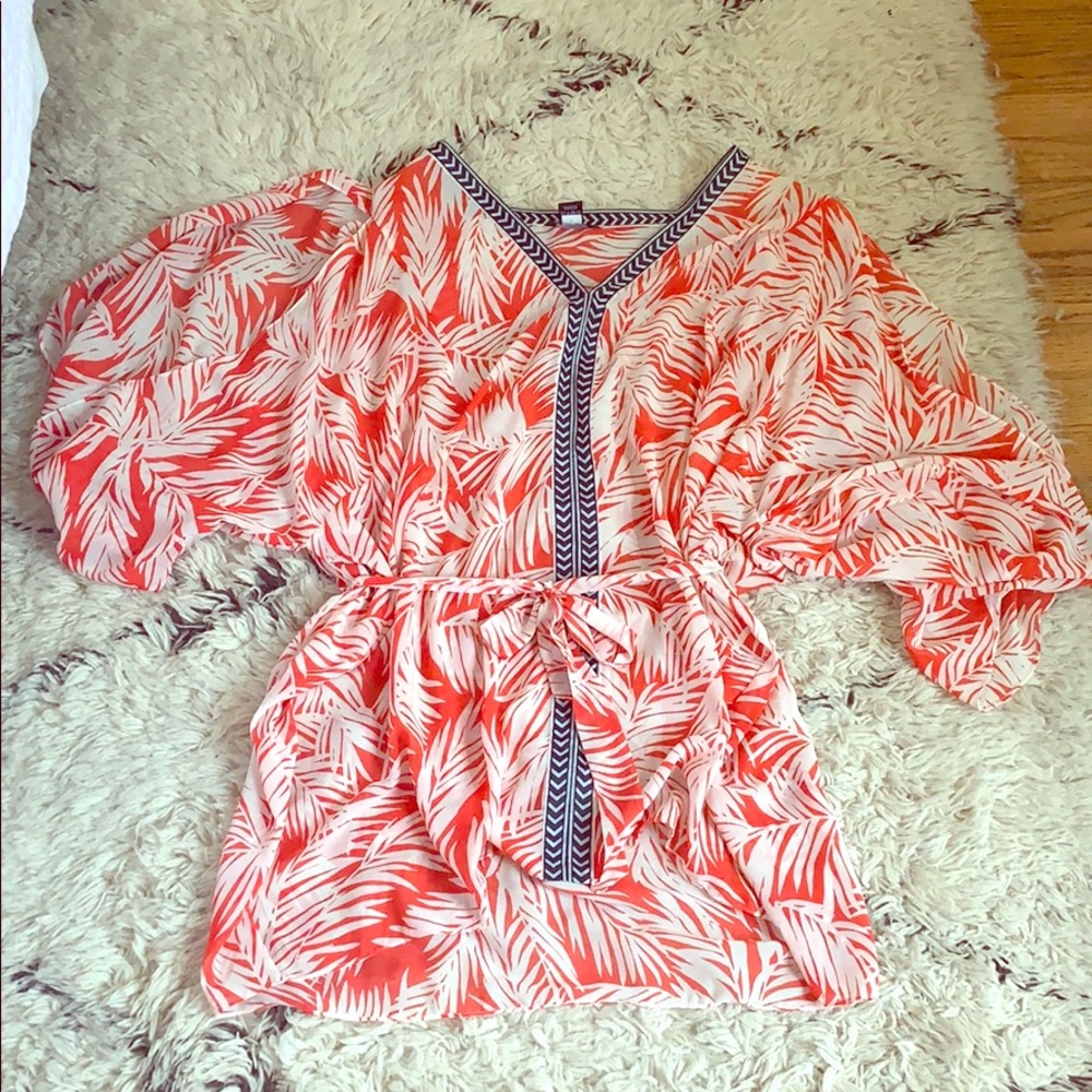 Victoria’s Secret Red/White Printed Swim Coverup